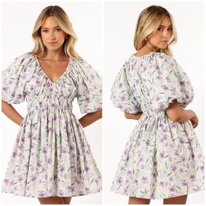 Petal & Pup TENAYA MINI DRESS - LAVENDER M
